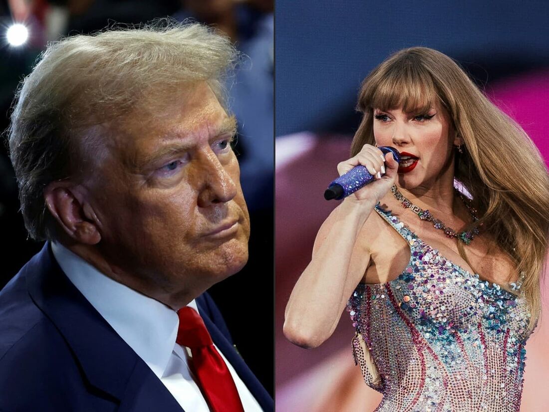 "EU ODEIO TAYLOR SWIFT!", postou Donald Trump nas redes sociais