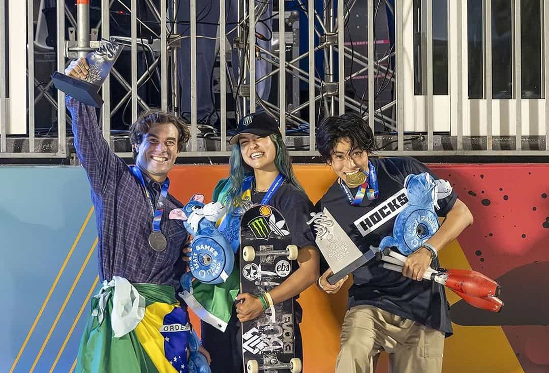 Pedro Barros, Raicca Ventura e Augusto Akio