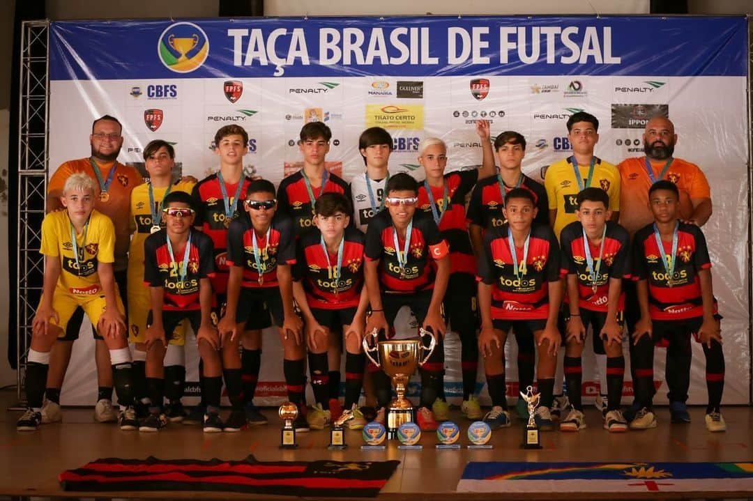 Sport campeão da Taça Brasil de Futsal sub-14