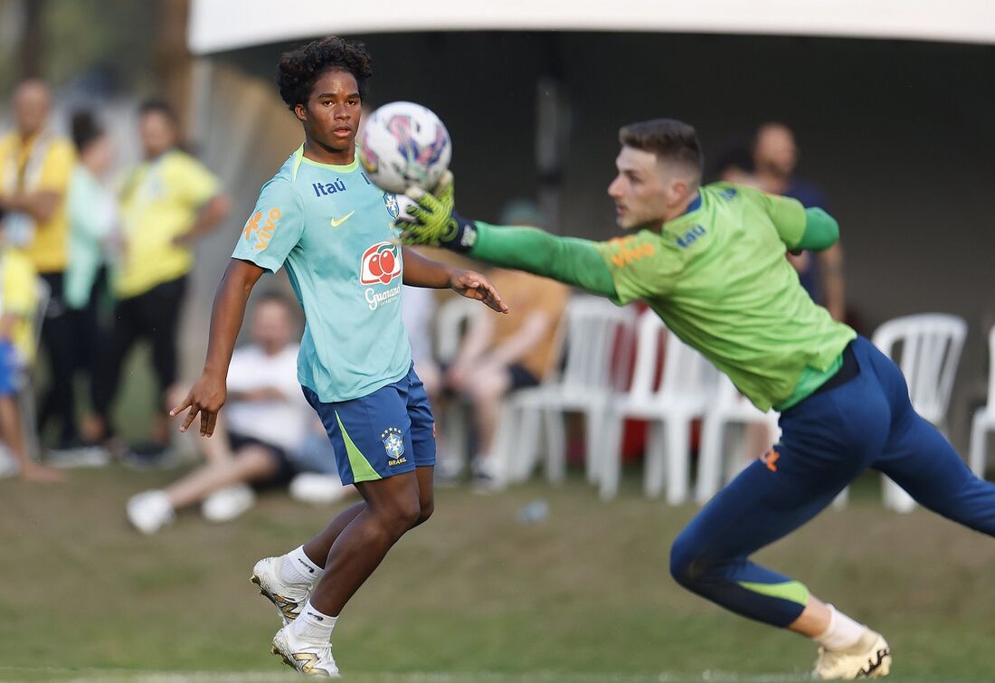 Endrick, atacante da Seleção