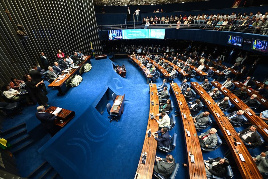  No Senado, a avaliação é que o texto da Reforma Tributária só será votado após as eleições