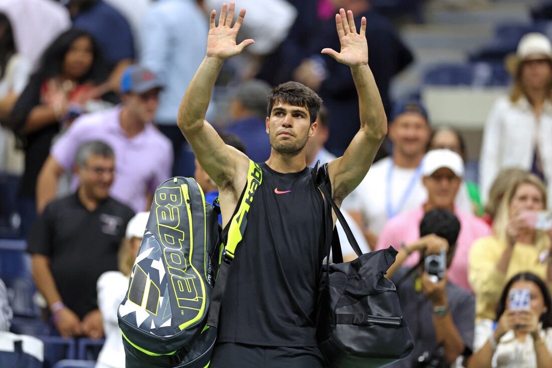 Carlos Alcaraz após derrota no US Open