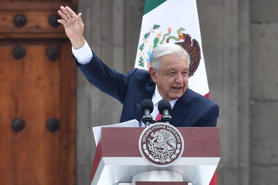 O presidente mexicano Andrés Manuel López Obrador