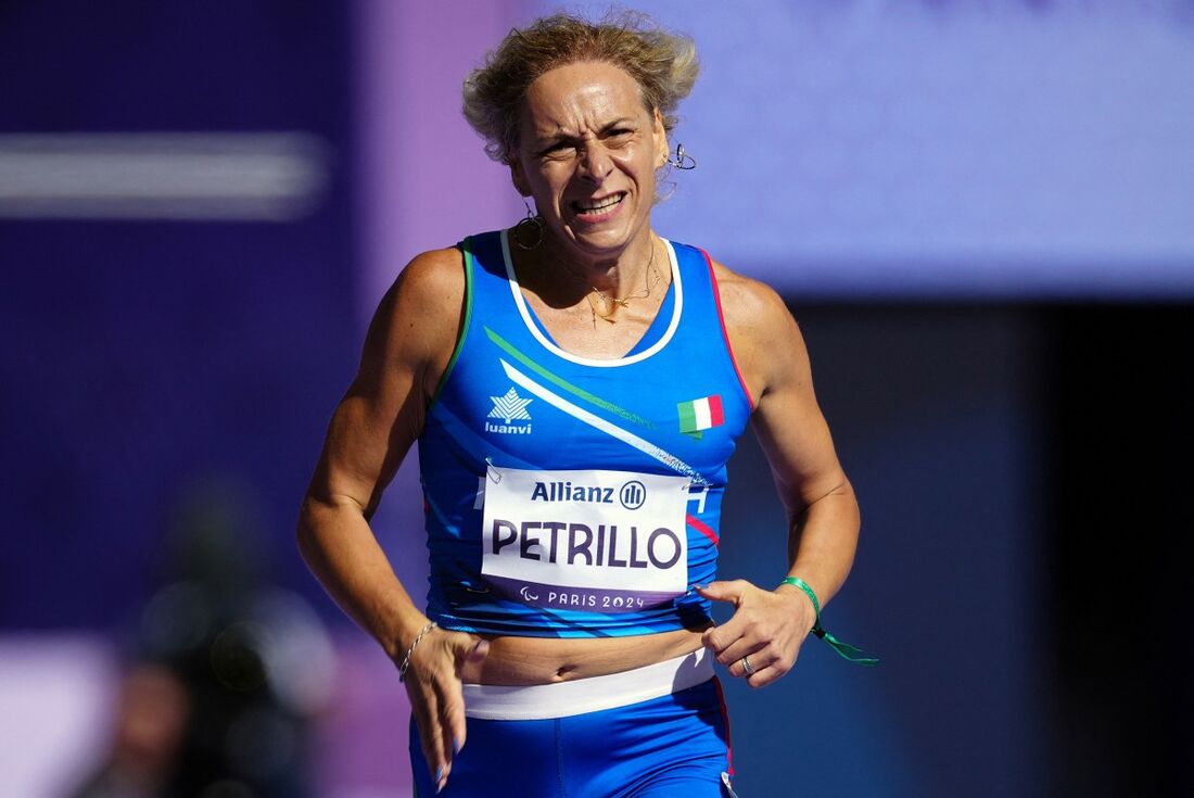 Valentina Petrillo na prova dos 400m