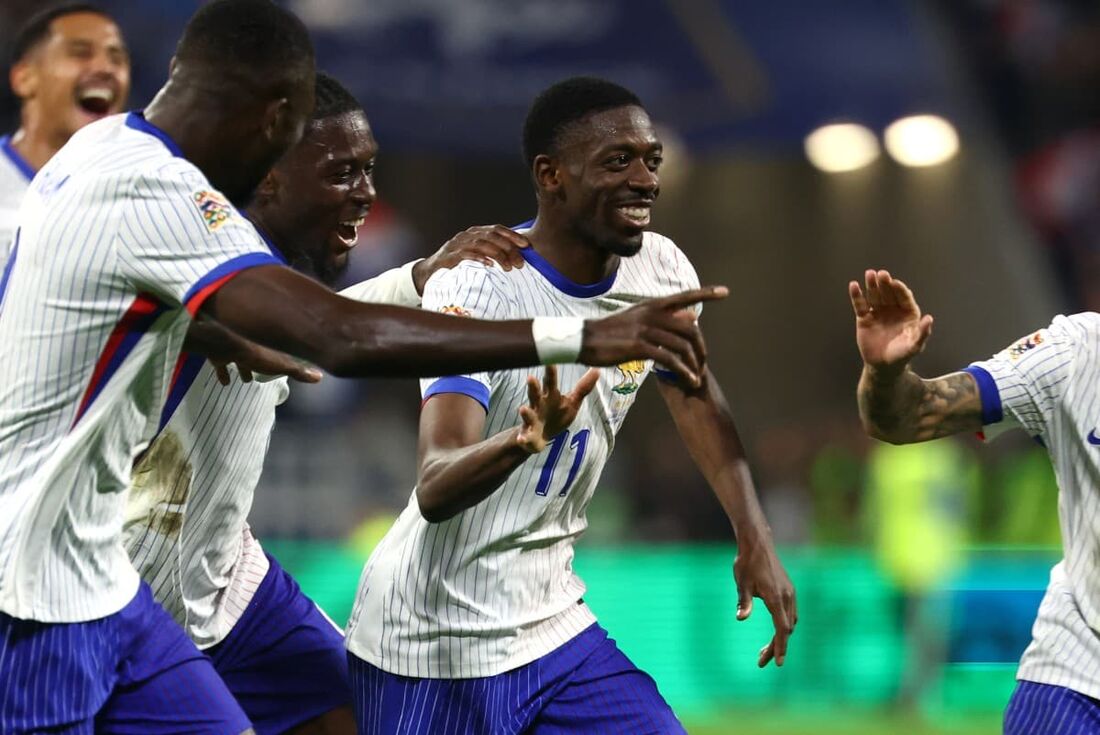 Dembelé marcou o segundo gol francês