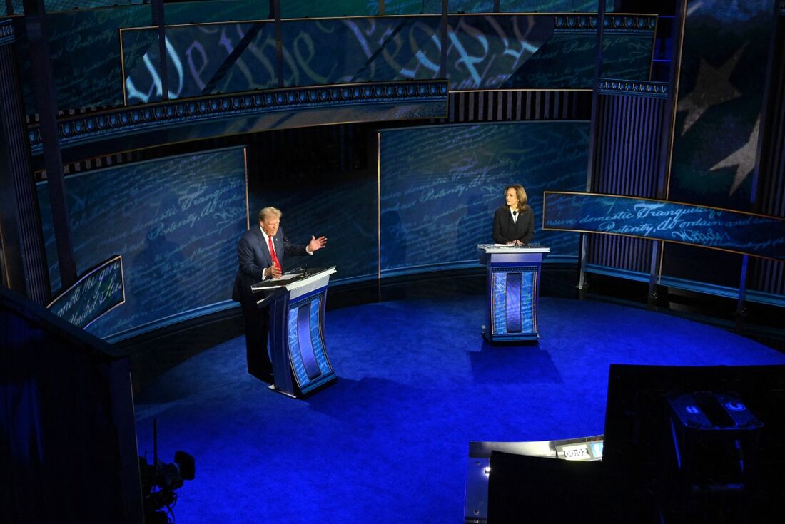 Debate nos EUA coloca Donald Trump e Kamala Harris frente a frente