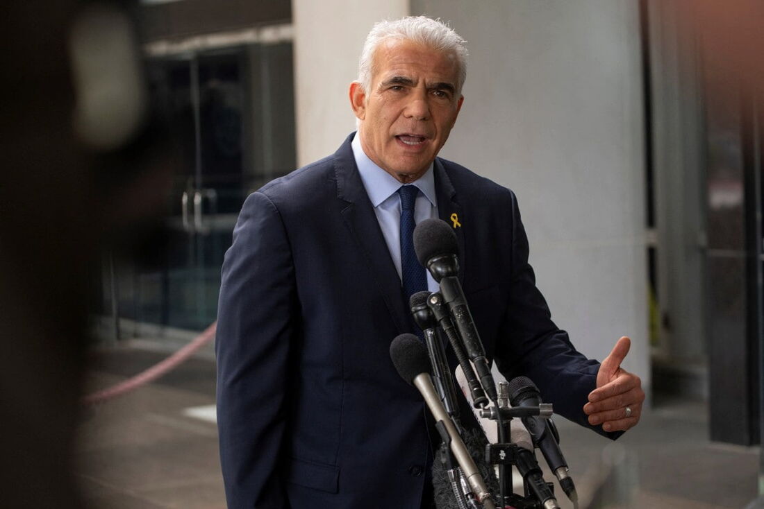 O líder da oposição de Israel e ex-primeiro-ministro, Yair Lapid