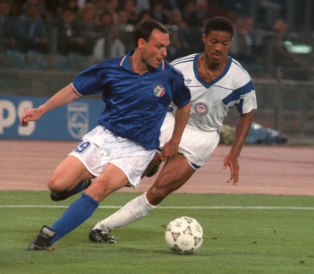 Toto Schillaci, na Copa da Itália, em 1990