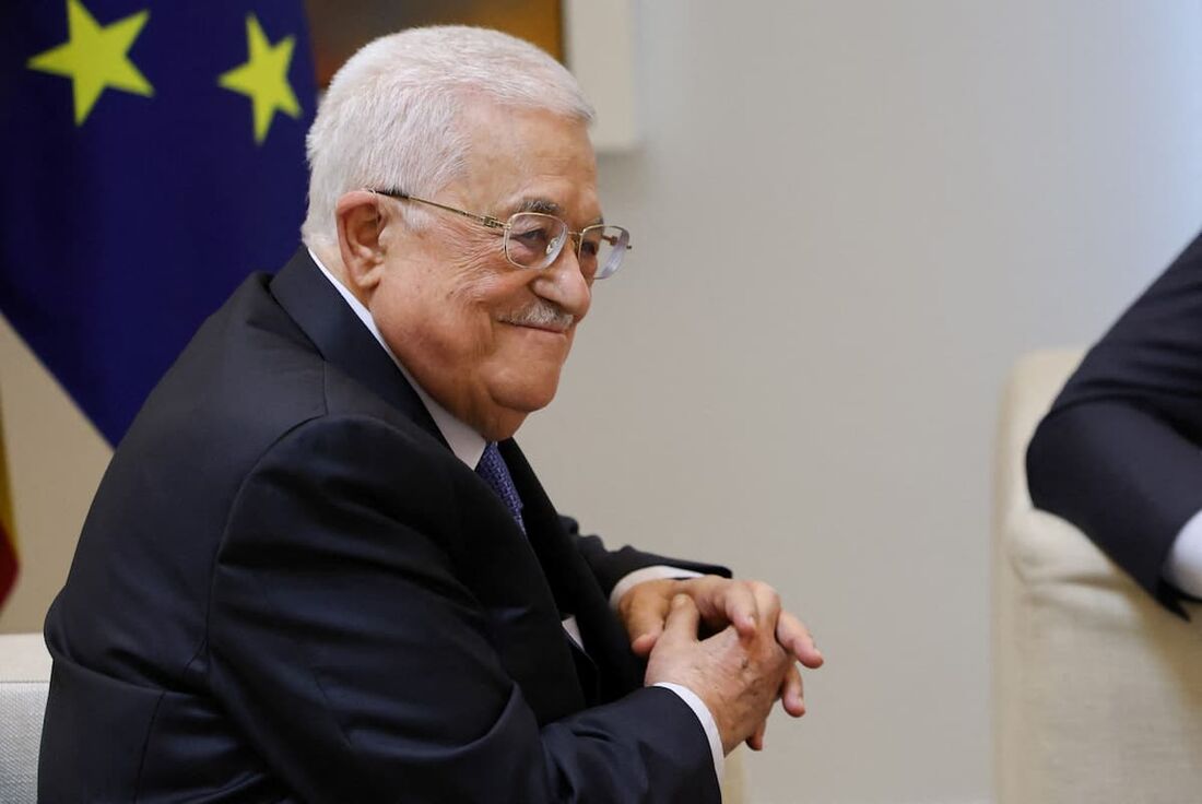 O presidente palestino Mahmoud Abbas