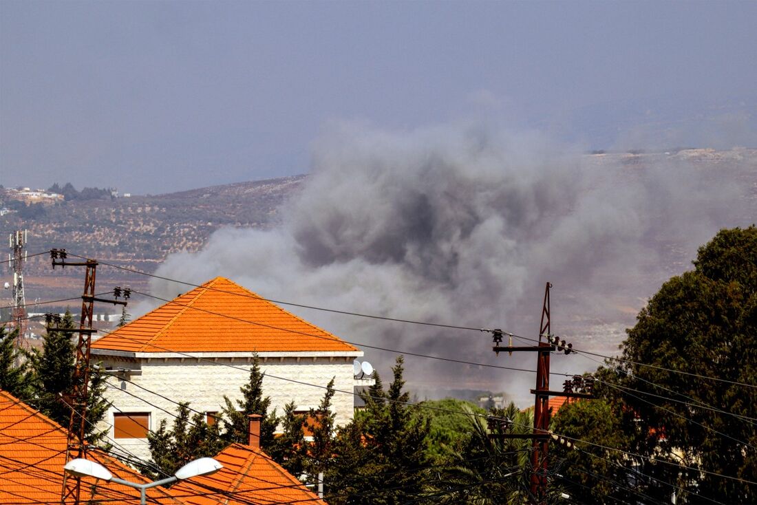 Bombardeios israelenses no sul do Líbano