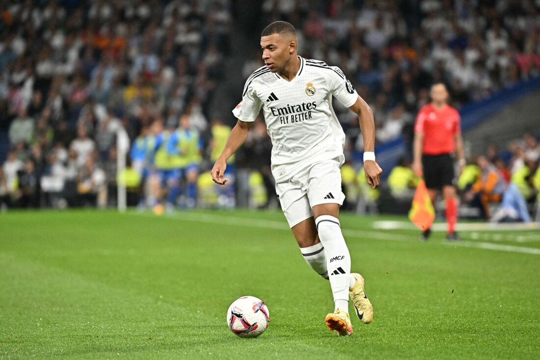 Mbappé em ação contra o Alavés