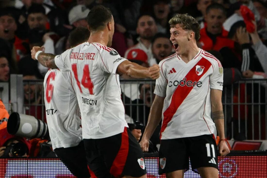 Facundo Colidio fez o gol que deu a classificação ao River Plate sobre o Colo Colo