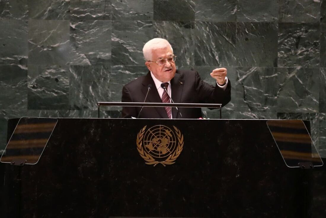 O presidente palestino Mahmud Abbas