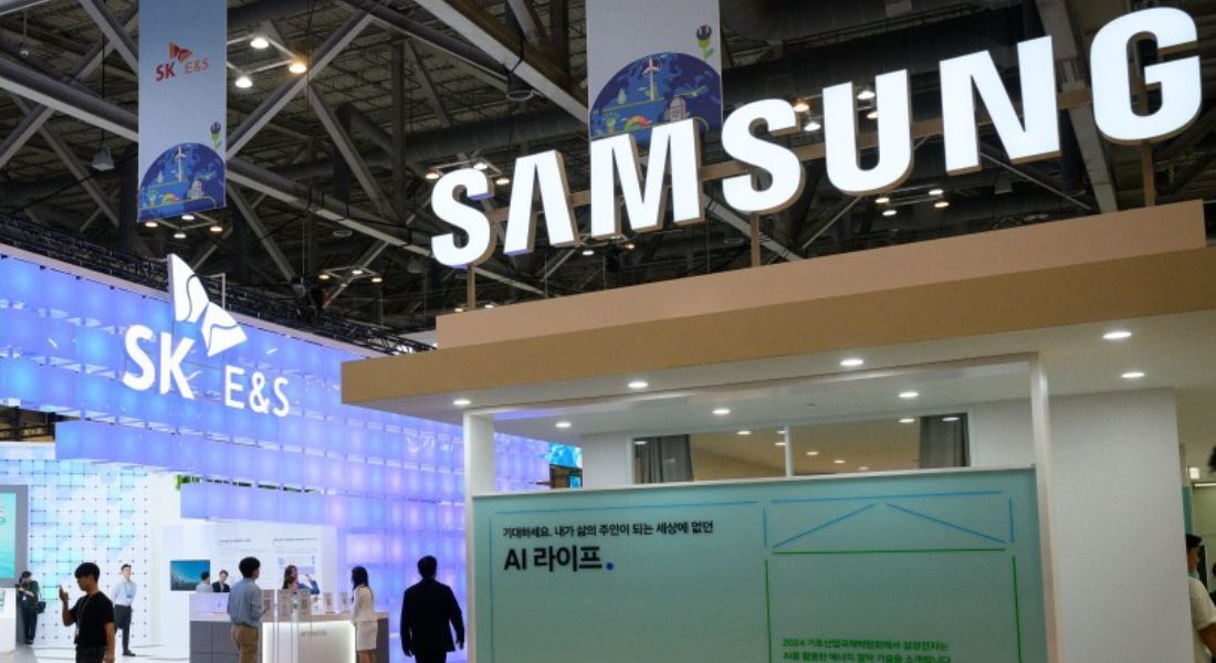 Estande da Samsung em evento