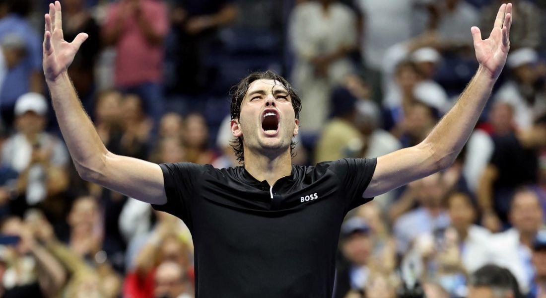 Taylor Fritz comemora passagem à final do US Open