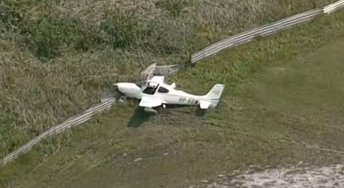 Avião monomotor sofre acidente em Aeroporto de Jacarepaguá