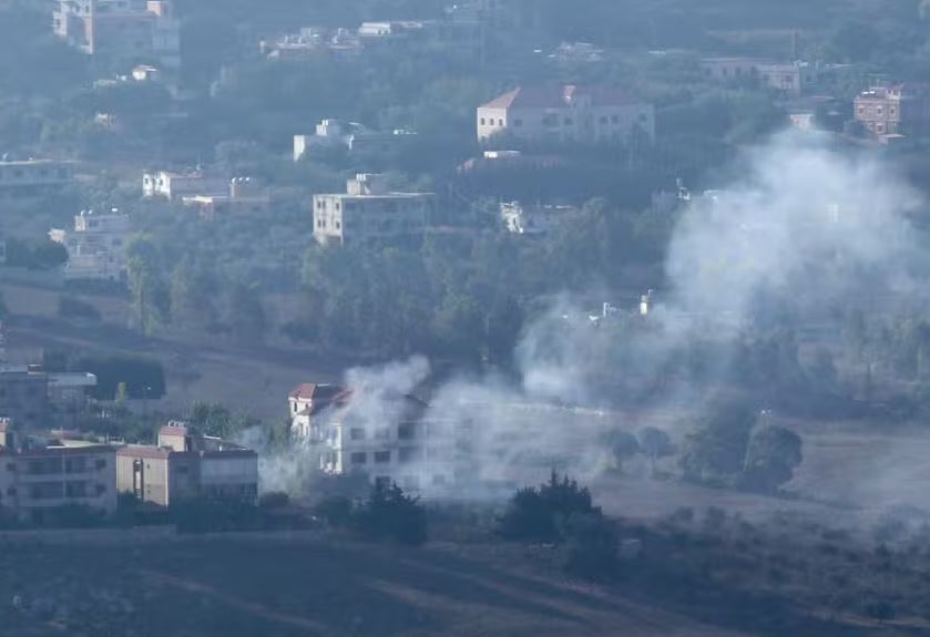 Aréa de Khiam, no sul do Líbano, bombardeado por Israel para limitar a ação do grupo Hezbollah após ataques ao território israelense 