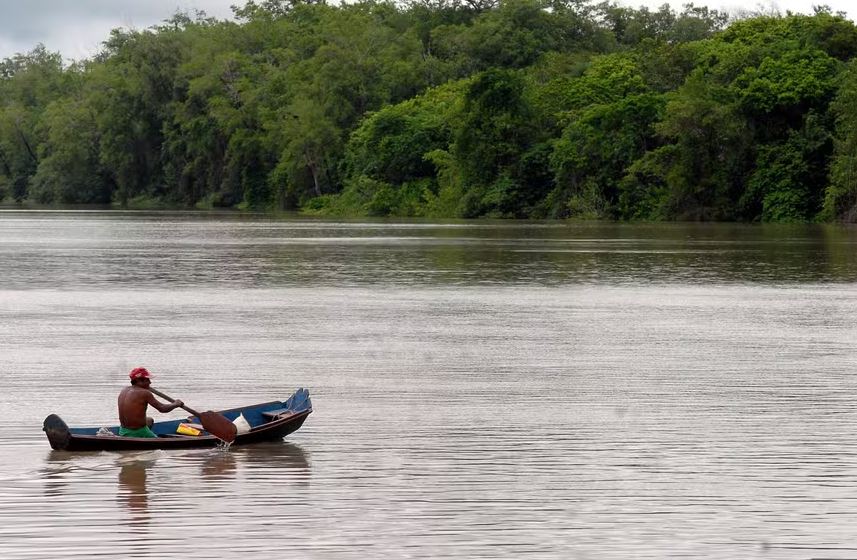 Rio Tapajós: entre outubro de 2023 e agosto de 2024 a região registrou chuvas abaixo da média, tendência que persiste no atual período de seca