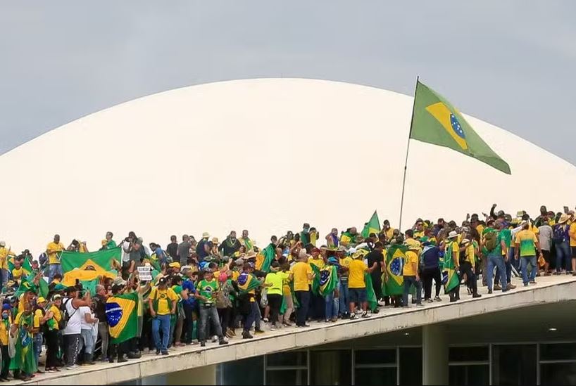 No dia 8 de janeiro de 2023 pessoas vandalizaram o Congresso Nacional em ato golpista