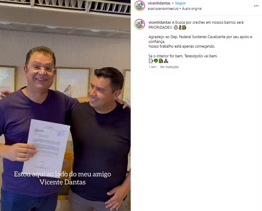 Candidato a vereador publica vídeo com promessa de Sóstenes caso seja eleito 