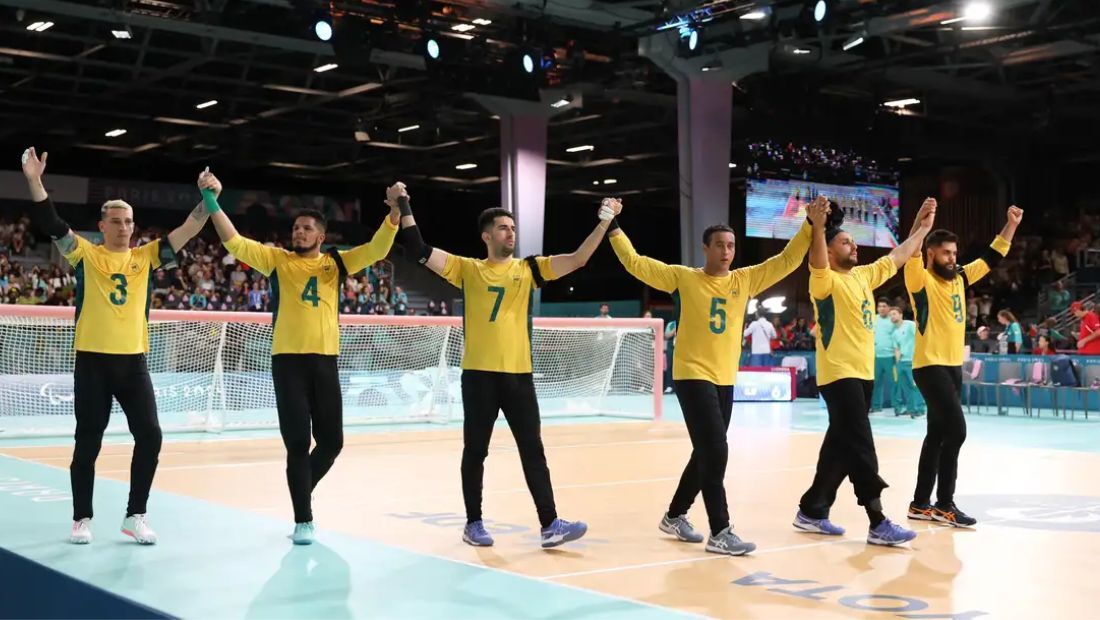 Brasil conquista o bronze no goalball masculino