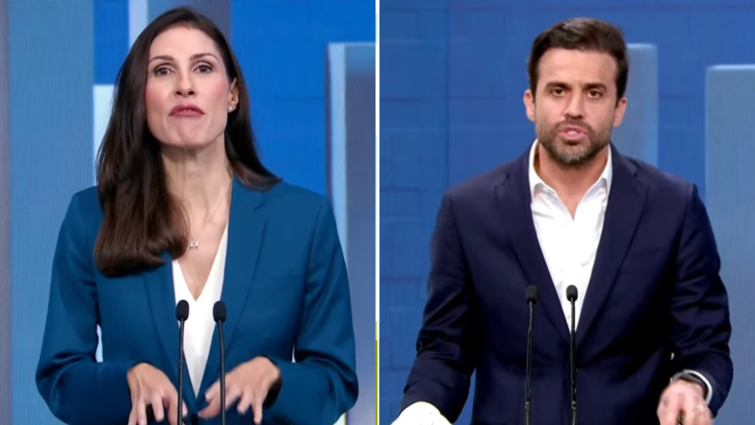 Marina Helena (à esquerda) e Pablo Marçal (à direita)