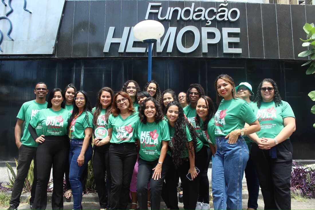 Hemope realiza ação para homenagear os doadores de medula óssea. 