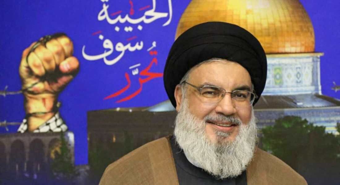 O chefe do grupo libanês apoiado pelo Irã, Hassan Nasrallah