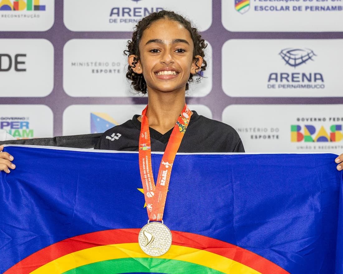 Ana Beatriz Falcão, ouro na série bronze do Taekwondo no JEBs