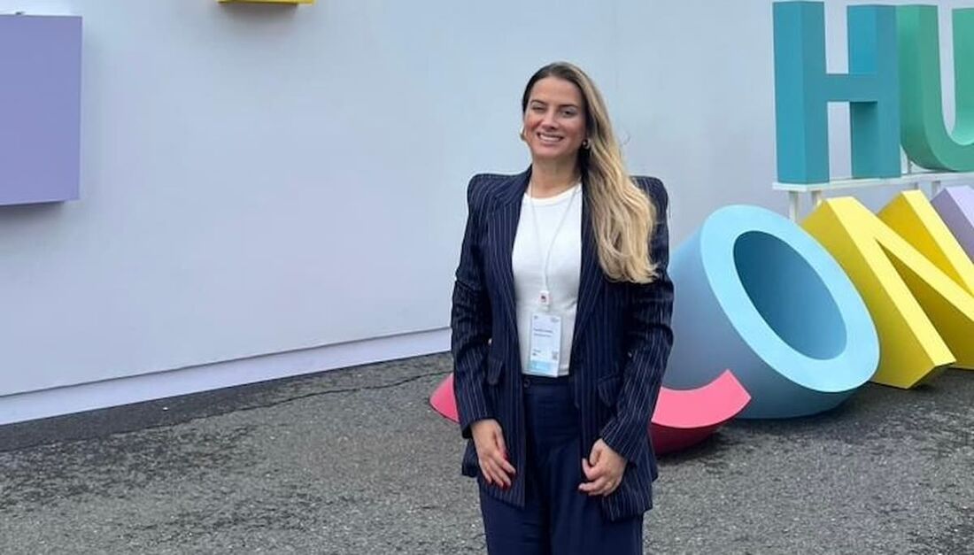  Marcella Balthar, fundadora do Movimento União BR, no Huawei Connect - Amplify Intelligent, na China