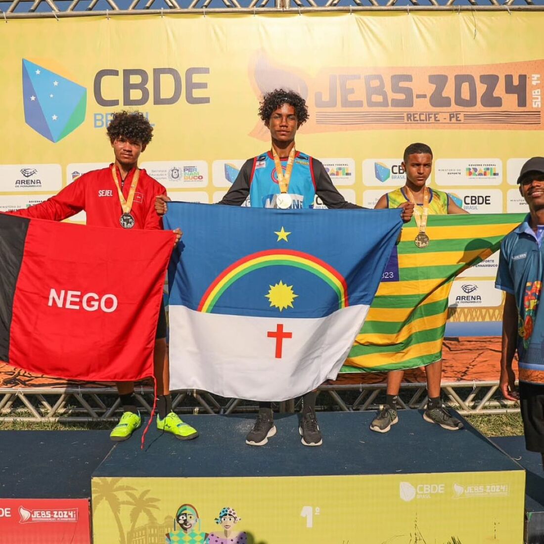 José César, ouro no arremesso de peso na categoria paralímpica sub-16