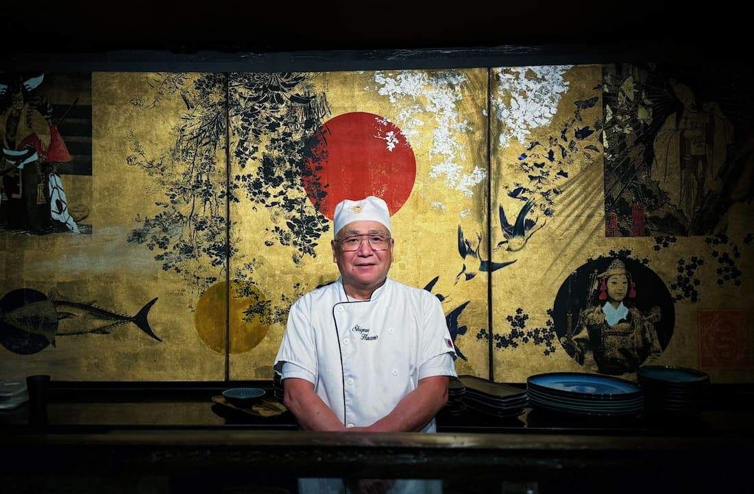 Shigueru Hirano comanda o balcão do Mazu Omakase