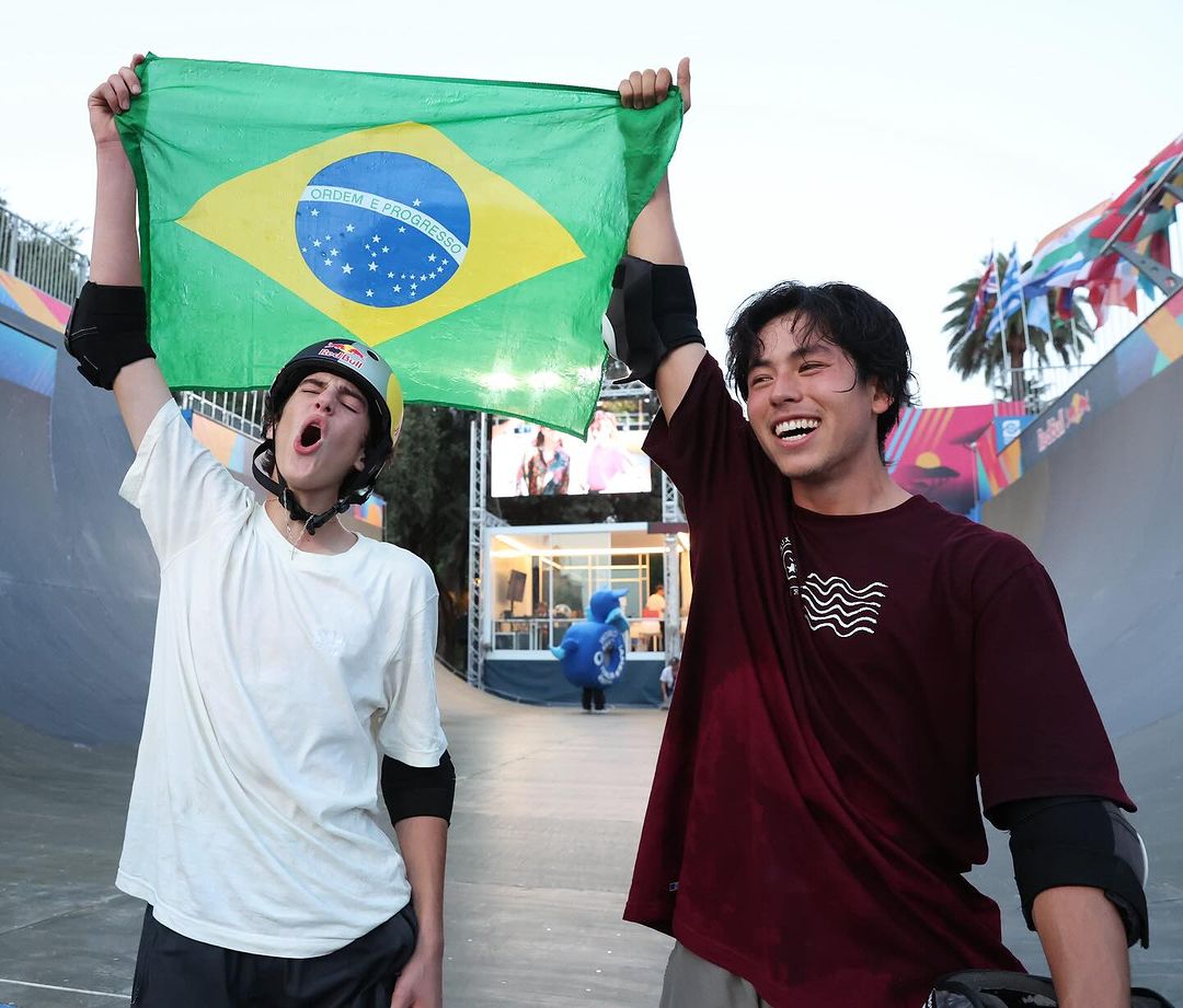 Dupla brasileira vai bem no campeonato de skate 