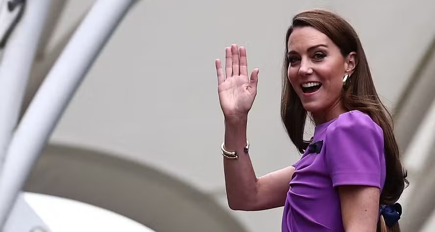 Kate Middleton na final masculina de Wimbledon 