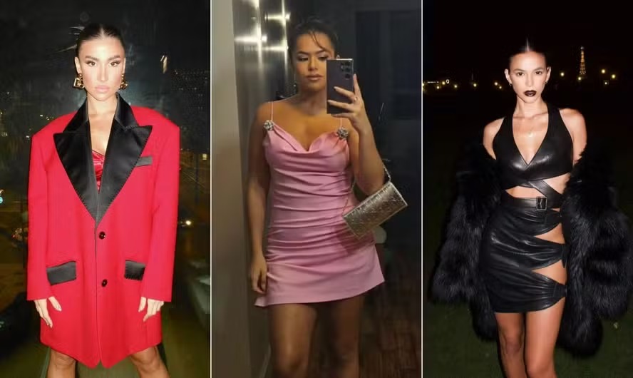 Bianca Andrade, Maísa e Bruna Marquezine mostram looks em vermelho, rosa e preto 