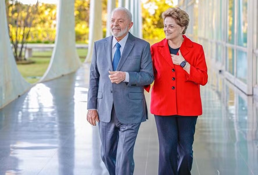 Lula e Dilma no Palácio da Alvorada 