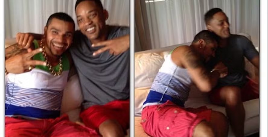 Naldo Benny e Will Smith juntos, em 2013