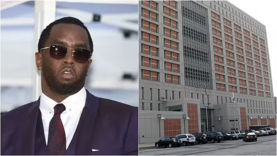 O rapper e produtor Sean 'Diddy' Combs está preso em unidade de detenção em Nova York 