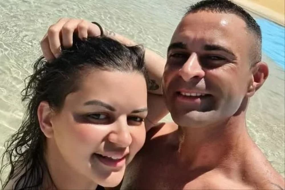 A brasileira Fernanda Júlia da Silva e o marido Bruno Neto