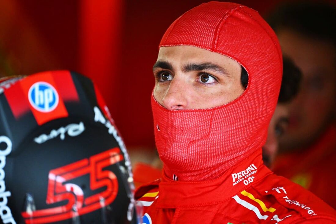 Sainz, piloto da Ferrari