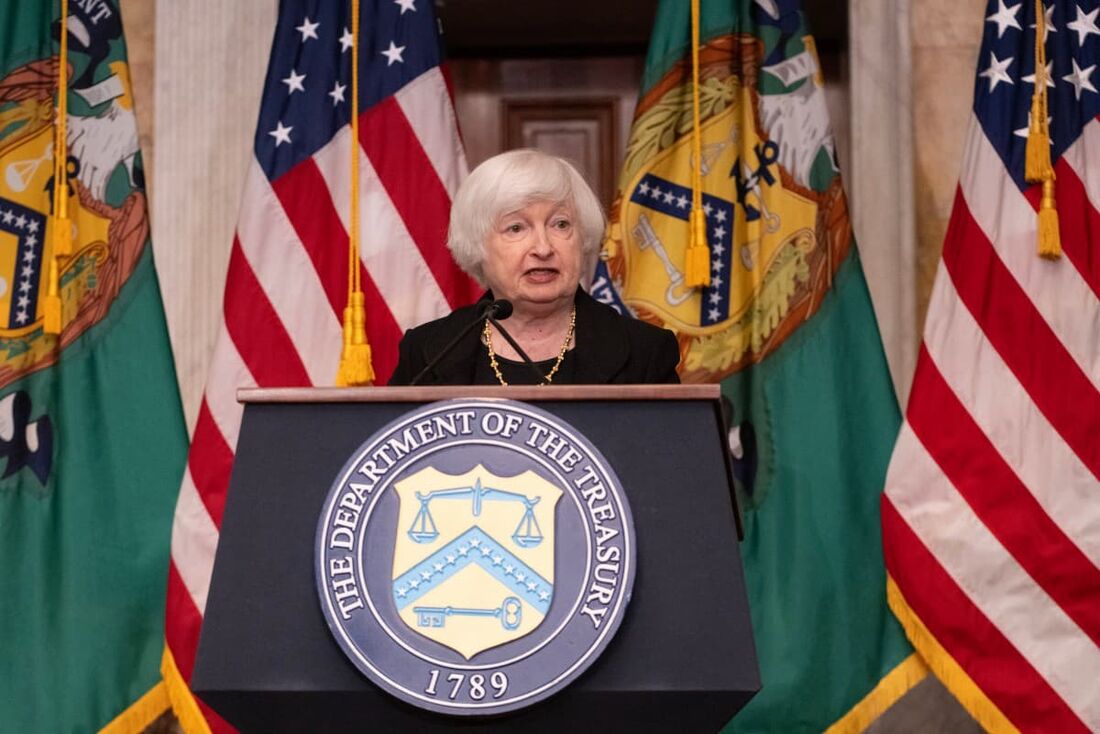 A secretária do Tesouro dos EUA, Janet Yellen