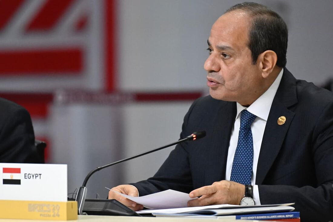 Abdel Fattah al-Sissi, presidente do Egito, propôs trégua 