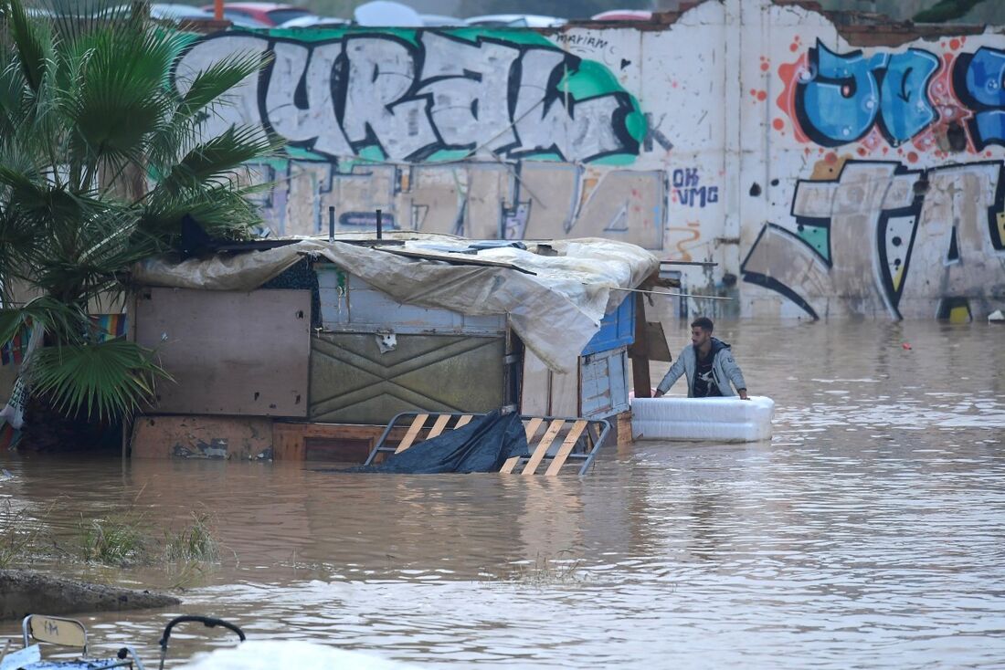 Inundações em Picuana, perto de Valencia