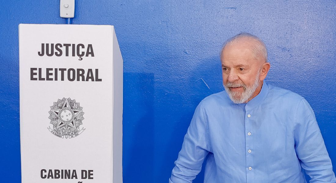 Presidente Lula vota em São Bernardo do Campo (SP) neste 6 de outubro de 2024