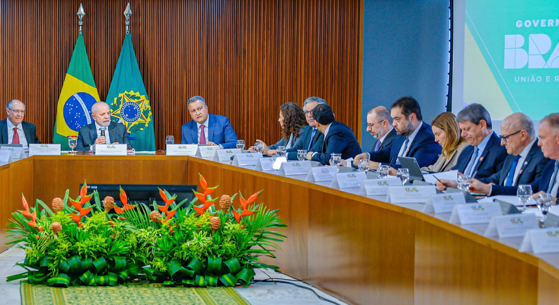 Lula em reunião com governadores sobre segurança pública