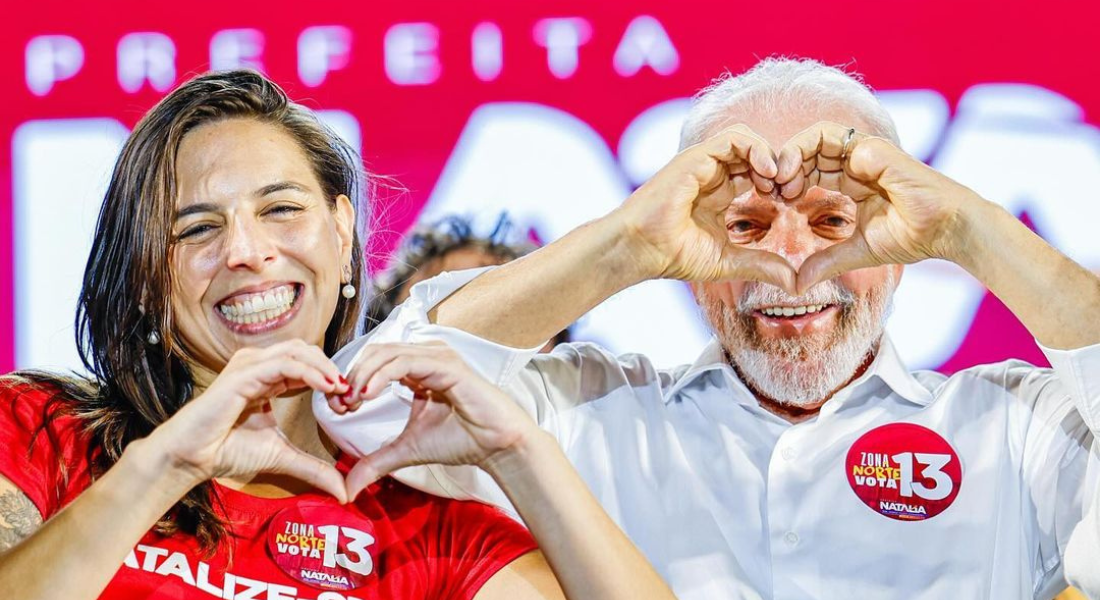 Natália Bonavides e Lula em Natal