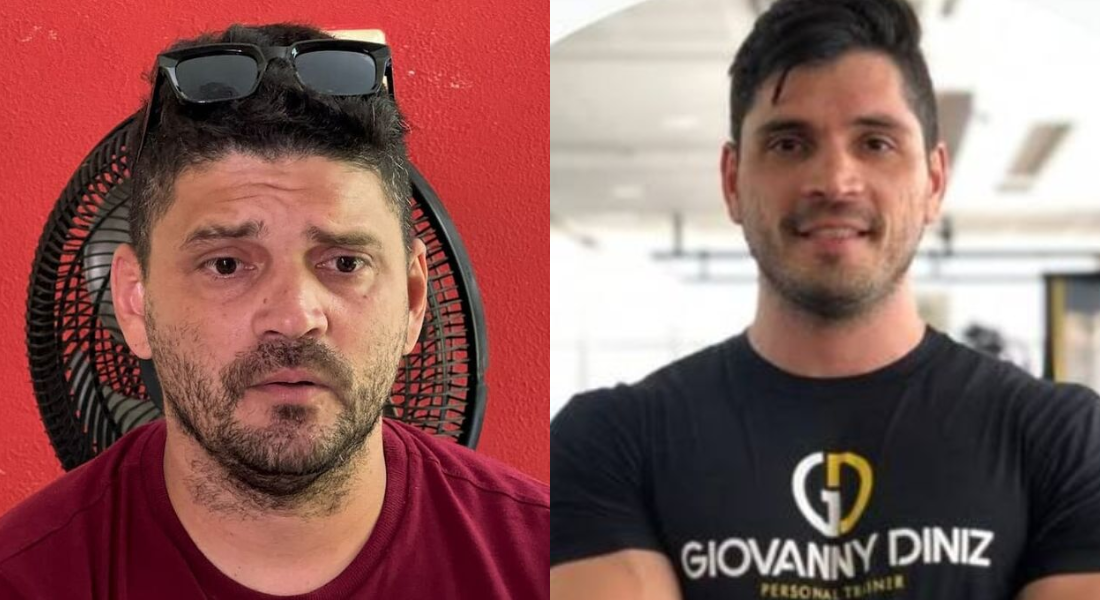 Giorgenes Diniz e o irmão dele, o personal trainer Giovanny Diniz