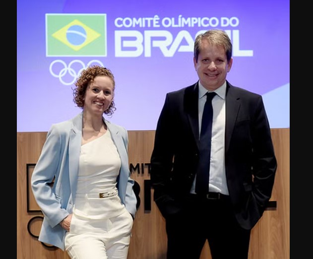 Yane Marques e Marco La Porta: vencedores da eleição para presidência do Comitê Olímpico do Brasil para o ciclo de Los Angeles-2028 