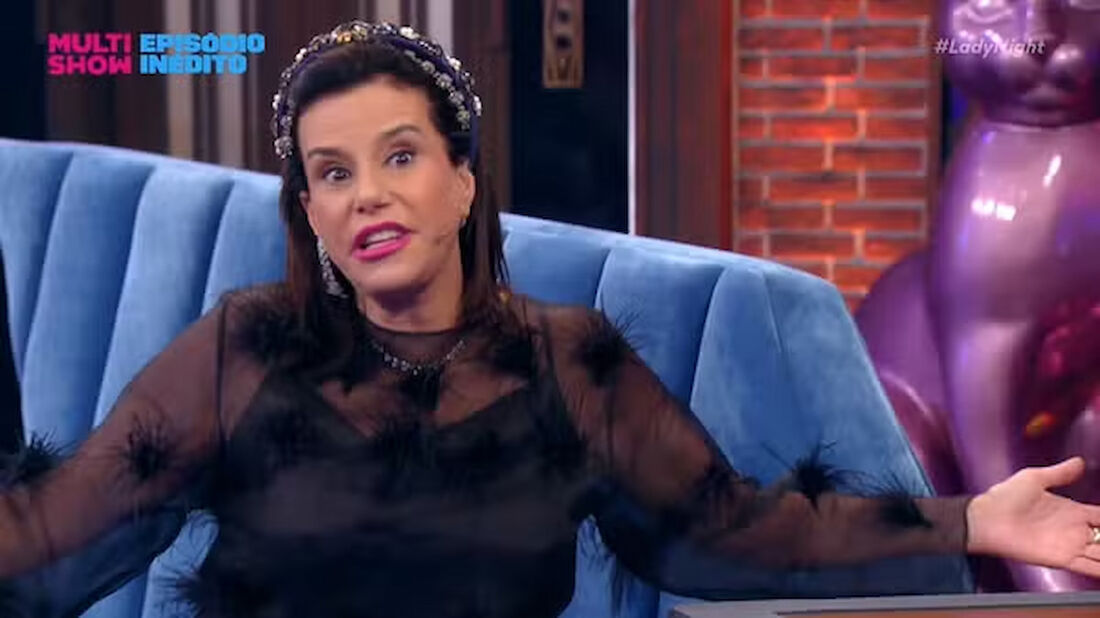 Narcisa participou do talkshow "Lady Night, de Tata Werneck