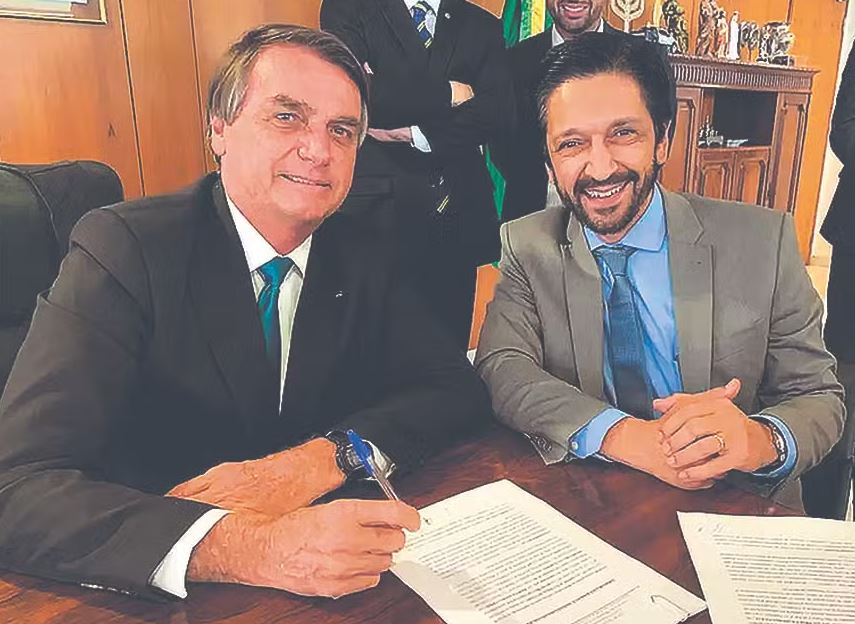 O ex-presidente Jair Bolsonaro e o prefeito Ricardo Nunes, candidato a reeleição em São Paulo: aproximação não renderia votos 